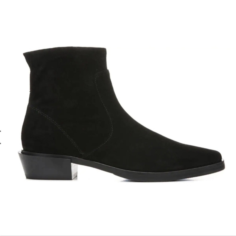 Franco Sarto | Yeni Black Suede Ankle Boots Sz 6.5 Square Toe